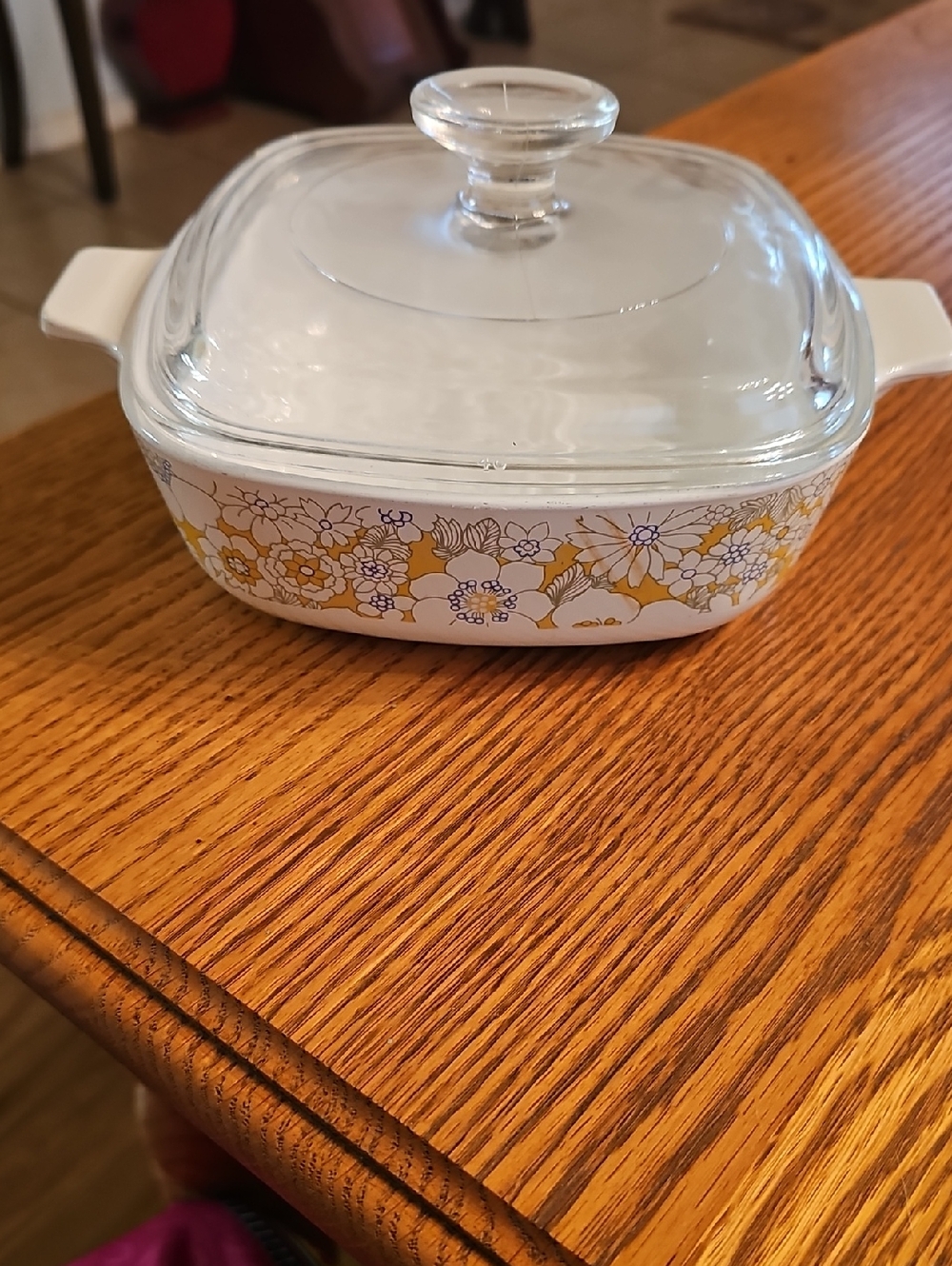 Corning Ware 1 Qt Floral Bouquet Dish